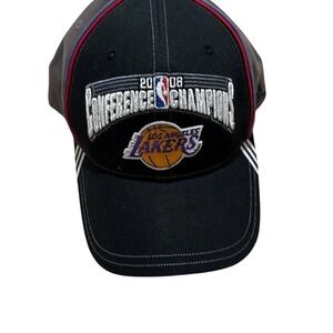 Adidas Men Los Angeles Lakers 2008 Conference Champions The Finals Strapback Hat